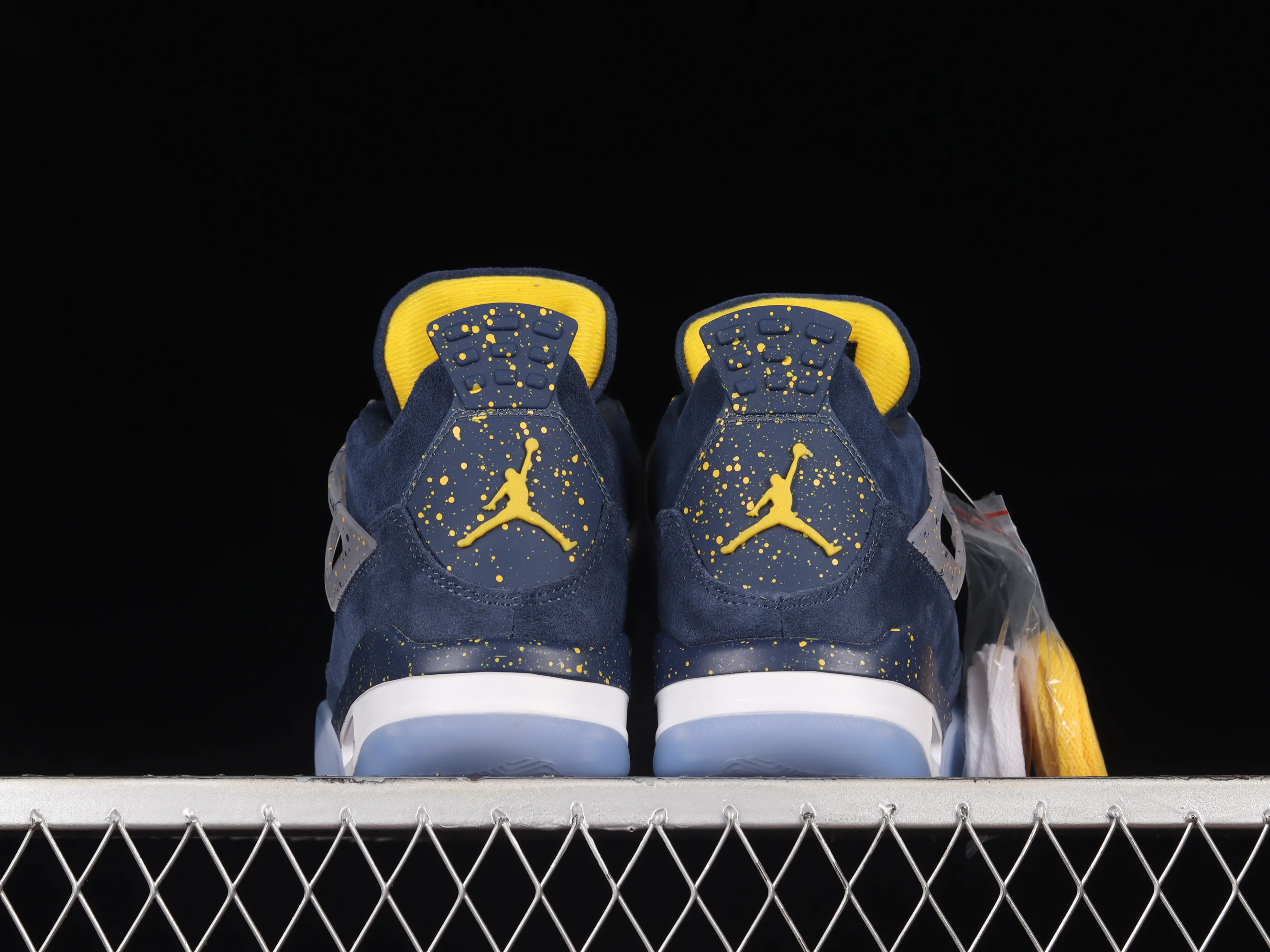 All categories Air Jordan Jordan series basketball shoes Air Jordan 4 Air Jordan 4 Retro AJ4 Joe 4 blue customized basketball shoes AJ4-1036660